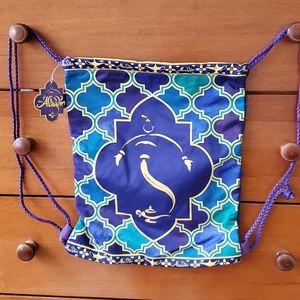 NWT Disney Aladdin Drawstring Cinch Bag